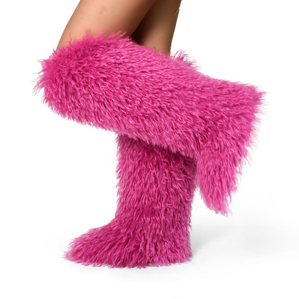 BRAND NEW Fuzzy  Knee-High Boots
